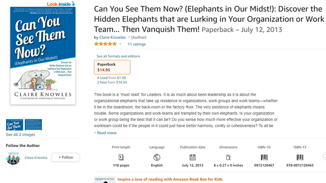 Amazon Books page for Can You See Them Now