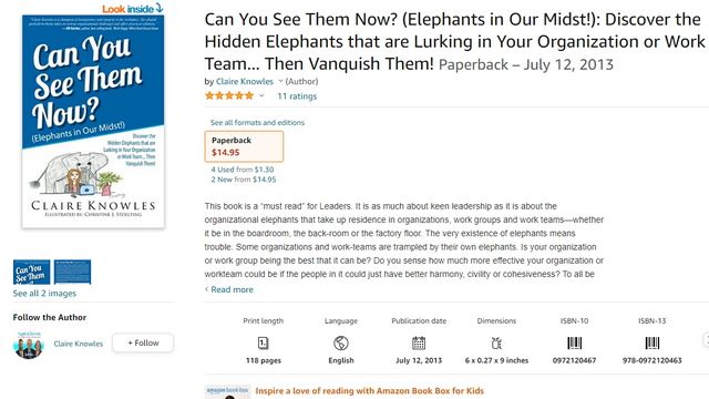 Amazon Books page for Can You See Them Now